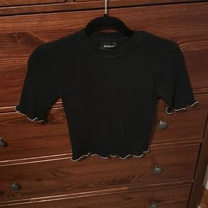 Storia Stretch Silver Bead trim Sweater